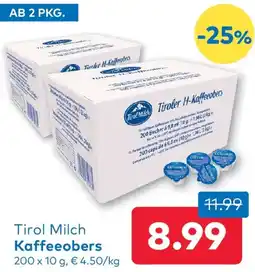 T&G Tirol Milch Kaffeeobers Angebot