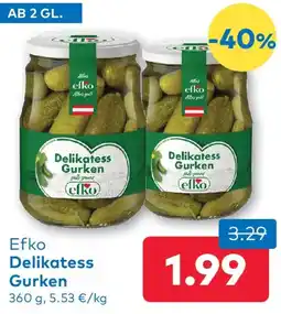 T&G Efko Delikatess Gurken Angebot