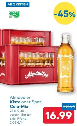 T&G Almdudler Kiste oder Spezi Cola-Mix Angebot