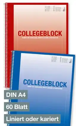 Woolworth Collegeblock Angebot