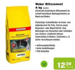 Salzburger Lagerhaus Weber Blitzzement Angebot