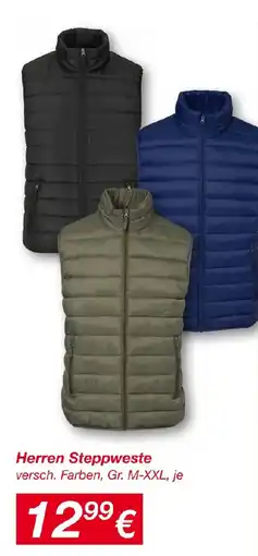 KiK Herren Steppweste Angebot