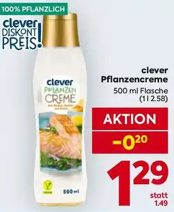 Billa clever Pflanzencreme Angebot
