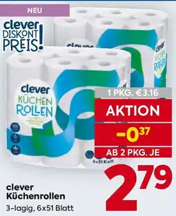 Billa clever Küchenrollen Angebot