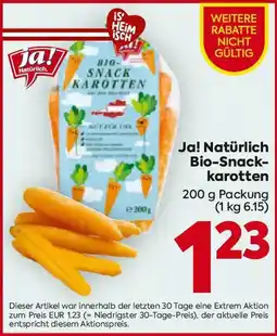 Billa Ja! Natürlich Bio-Snackkarotten Angebot
