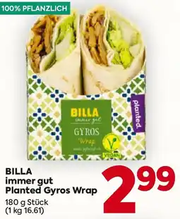Billa BILLA immer gut Planted Gyros Wrap Angebot