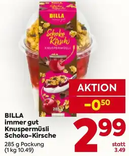 Billa BILLA immer gut Knuspermüsli Schoko-Kirsche Angebot