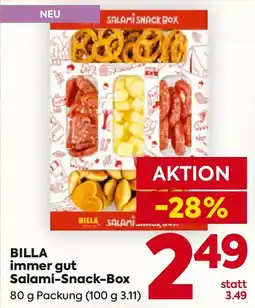 Billa Billa immer gut Salami-Snack-Box Angebot