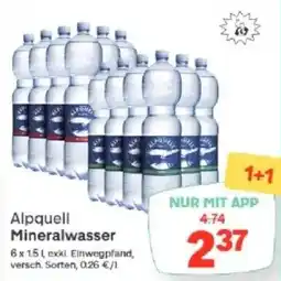 MPreis Alpquell Mineralwasser Angebot