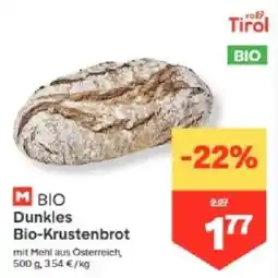 MPreis M BIO Dunkles Bio-Krustenbrot Angebot