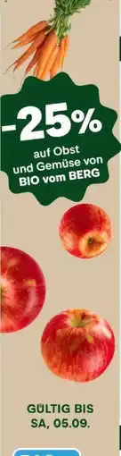 MPreis Obst und Gemüse von BIO vom BERG Angebot