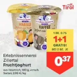 MPreis Erlebnissennerei Zillertal Fruchtjoghurt Angebot