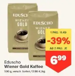 MPreis Eduscho Wiener Gold Kaffee Angebot