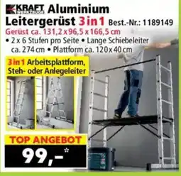 Norma KRAFT Aluminium Leitergerüst 3in1 Angebot