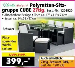 Norma Polyrattan-Sitzgruppe CUBE Angebot