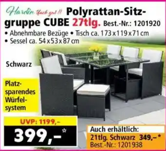 Polyrattan-Sitzgruppe CUBE