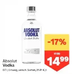 MPreis Absolut Vodka Angebot
