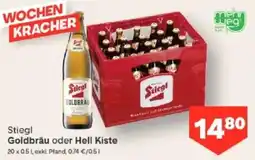 MPreis Stiegl Goldbräu oder Hell Kiste Angebot