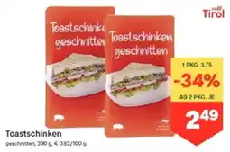 MPreis Toastschinken geschnitten Angebot