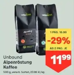 MPreis Unbound Alpenröstung Kaffee Angebot