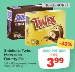 MPreis Snickers, Twix, Mars oder Bounty Eis Angebot
