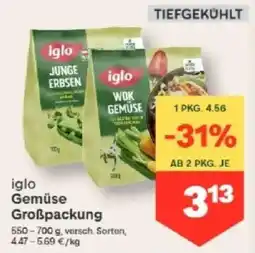 MPreis iglo Gemüse Großpackung Angebot