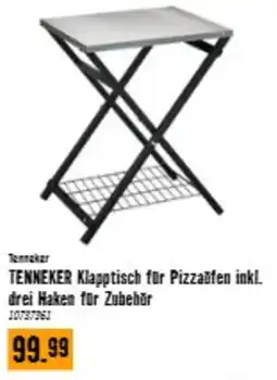 Hornbach Tenneker Klapptisch für Pizzaöfen inkl. drei Haken für Zubehör Angebot