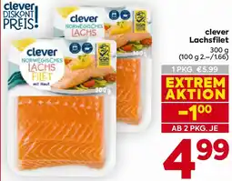 Billa clever Lachsfilet Angebot
