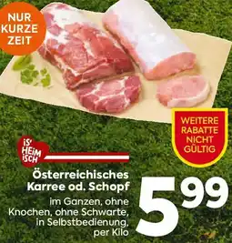 Billa Österreichisches Karree od. Schopf Angebot