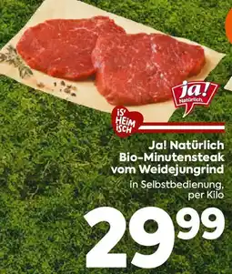 Billa Ja! Natürlich Bio-Minutensteak vom Weidejunggrind Angebot