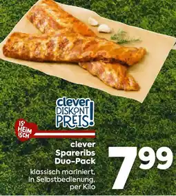 Billa clever Spareribs Duo-Pack Angebot