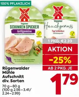 Billa Rügenwalder Mühle Aufschnitt Angebot