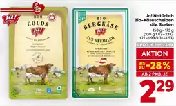 Billa Ja! Natürliche Bio-Käsescheiben Angebot