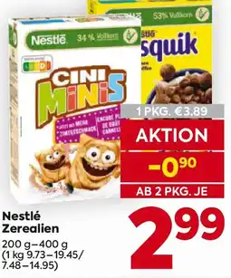 Billa Nestlé Zerealien Angebot