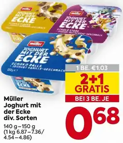 Billa Müller Joghurt mit der Ecke Angebot