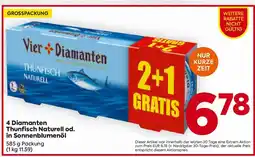 Billa Diamanten Thunfisch Naturell in Sonnenblumenöl Angebot