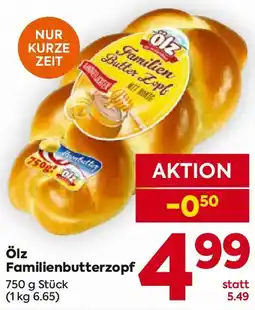 Billa Ölz Familienbutterzopf Angebot