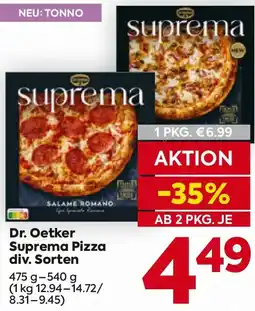 Billa Dr. Oetker Suprema Pizza Angebot