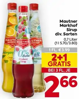 Billa Mautner Markhof Sirup Angebot