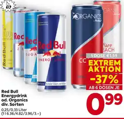 Billa Red Bull Energydrink od. Organics Angebot