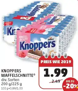 PENNY Knoppers Waffelschnitte Angebot