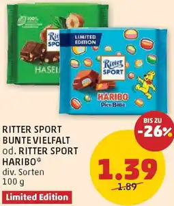 PENNY Ritter Sport Bunte Vielfalt od. Ritter Sport Haribo Angebot