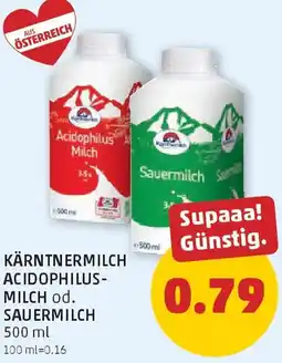 PENNY Kärntnermilch Acidophilus-Milch od. Sauermilch Angebot