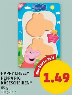 PENNY Happy Cheesy Peppa Pig Käsescheiben Angebot