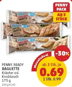 PENNY PENNY. READY BAGUETTE Kräuter od. Knoblauch Angebot