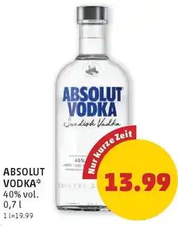 PENNY Absolut Vodka Angebot