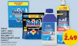 PENNY Finish Caps, Tabs, Klarspüler Brillant od. Maschinenpfleger Classic Angebot