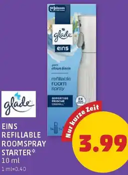 PENNY Glade Eins Refillable Room Spray Starter Angebot