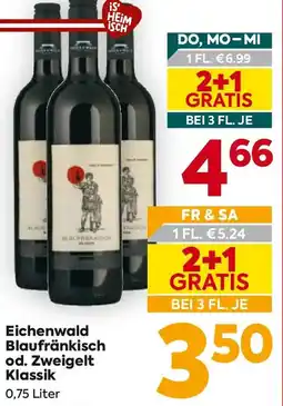 Billa Eichenwald Blaufränkisch od. Zweigelt Klassik Angebot