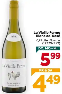 Billa La Vieille Ferme Blanc od. Rosé Angebot